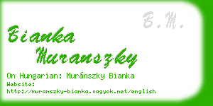 bianka muranszky business card